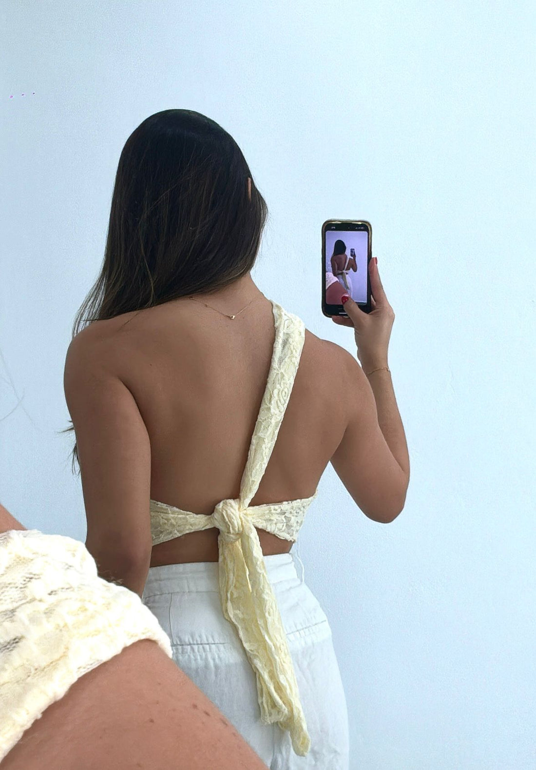 Lace Backless Top